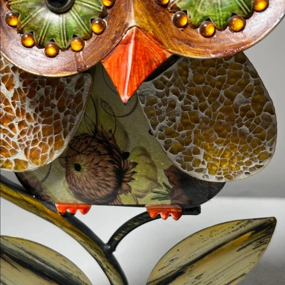 Metal Owl on Branch Wall Art - Picture 4 of 8